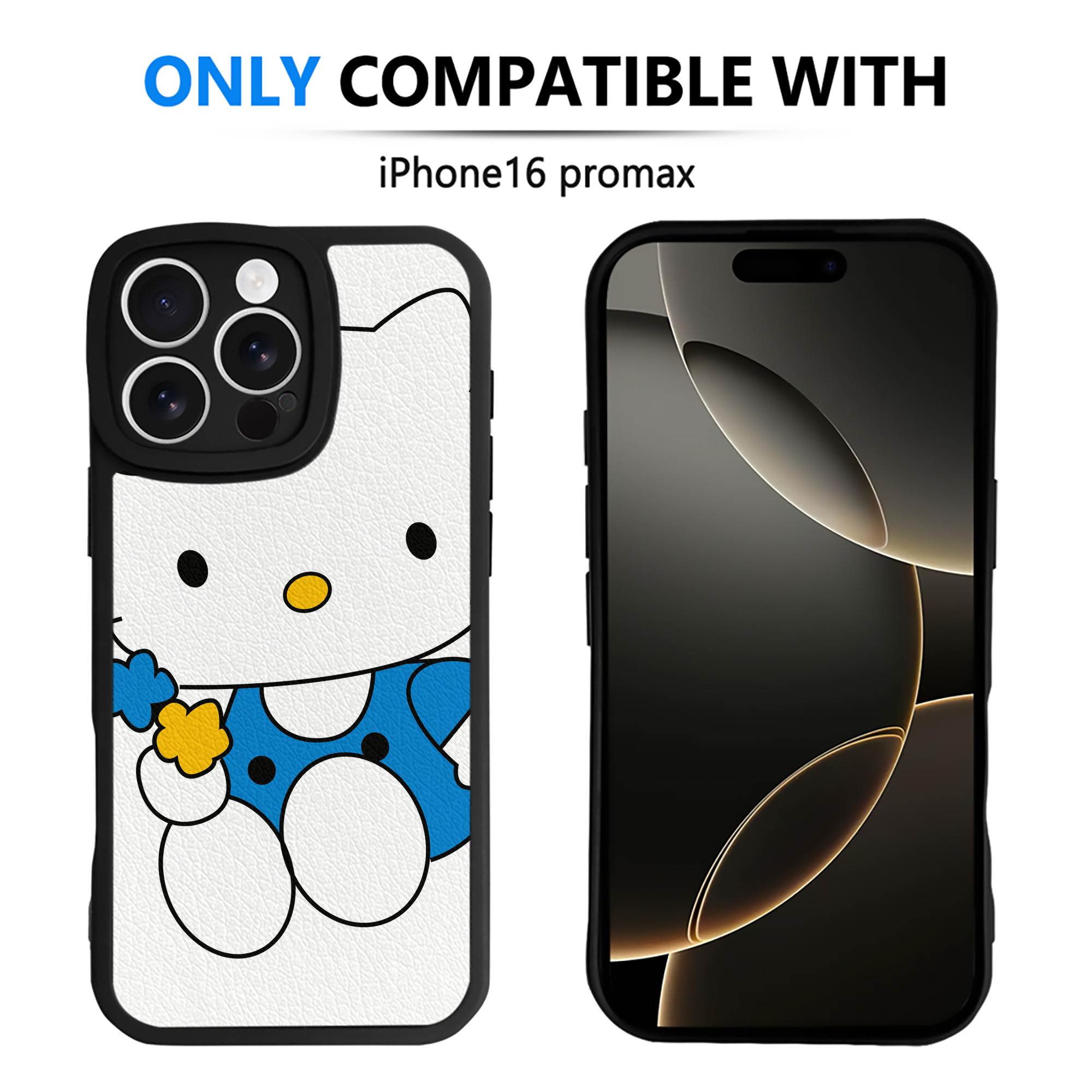 （画像用） Hello Kitty ハローキティ 【iPhone 16シリーズ対応】シリコンスマホケース（レザー調） 材質：シリコン